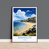 Barmouth Travel Poster Wall Art, Barmouth Travel Print, Wales, Welsh Art, Barmouth Gift, Wall Art Print