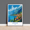 Limone Travel Print Wall Art, Travel Poster of Lake Garda, Limone Art Lovers Gift, Italy, Italian Lakes Art Gift