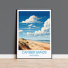 Camber Sands Travel Poster Wall Art, Camber Sands Travel Print, East Sussex, English Coastal Art, Camber Sands Gift, Wall Art Print