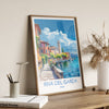 Riva Del Garda Travel Poster Wall Art, Travel Print of Riva Del Garda , Riva Del GardaArt Lovers Gift, Italy, Italian Lakes Art Gift