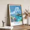 Bermuda Print Wall Art, Travel Poster of Bermuda, Atlantic Ocean, Bermuda Gift, Bermuda Wall Art Lovers, Travel Gift