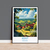 Kent Print Wall Art, Travel Poster of Kent , England, Kent Art Lovers Gift, England Wall Art Print