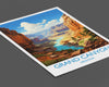 Grand Canyon Travel Poster Wall Art, Travel Print of Grand Canyon, Grand Canyon Art Lovers Gift, Arizona, USA Travel Wall Art