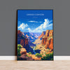 Grand Canyon Travel Print Wall Art, Travel Poster of Grand Canyon, Grand Canyon Art Lovers Gift, Arizona, USA Travel Art