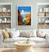 Grand Canyon Travel Poster Wall Art, Travel Print of Grand Canyon, Grand Canyon Art Lovers Gift, Arizona, USA Travel Art