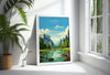 Yosemite Travel Print Wall Art, Travel Poster of Yosemite, National Park Art, Yosemite Gift, Colorado, USA, Travel Wall Art Gift