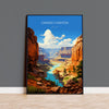 Grand Canyon Travel Poster Wall Art, Travel Print of Grand Canyon, Grand Canyon Art Lovers Gift, Arizona, USA Travel Art