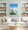 Beachy Head Travel Print Wall Art, Beachy Head Travel Poster, East Sussex, English Coastal Art lovers Gift, White Cliffs Gift