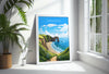 Durdle Door Travel Print, Travel Poster of Durdle Door, England, Dorset Coast Art Lovers Gift, Wall Art Print