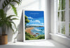 Langland Bay Travel Poster Wall Art, Langland Bay Travel Print, Mumbles Art Gift, Wales, Welsh Art Gift, Wall Art Print