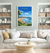 Langland Bay Travel Poster Wall Art, Langland Bay Travel Print, Mumbles Art Gift, Wales, Welsh Art Gift, Wall Art Print