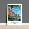 Chiswick Travel Poster Wall Art, Travel Print of Chiswick, London Poster, Chiswick Art Gift, London Art UK Travel Gift