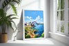 Sydney Travel Poster Wall Art, Travel Print of Sydney, New South Wales Art, Australia Art Lovers Gift, Sydney Travel Art Gift