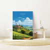 Tuscany Travel Print Wall Art, Travel Poster of Tuscany, Tuscany Art Lovers Gift,Italy Art Gift