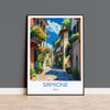 Sirmione Travel Print Wall Art, Travel Poster of Lake Garda, Sirmione Art Lovers Gift, Italy, Italian Lakes Art Gift