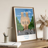 Reims Travel Print, Travel Poster of Reims, France, Reims Art Lovers Gift, France City Wall Art Print