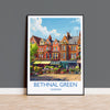 Bethnal Green Travel Print, Travel Poster of Bethnal Green, London Poster, Bethnal Green Art Gift, London Art Lovers UK Travel Gift