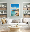 Malibu Travel Poster, Travel Print of Malibu, California, Malibu Art Lovers Gift, USA Gift, Wall Art Print