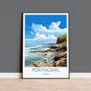 Porthcawl Travel Print Wall Art, Porthcawl Travel Poster, Wales, Welsh Art, Porthcawl Art lovers Gift, Wall Art Print